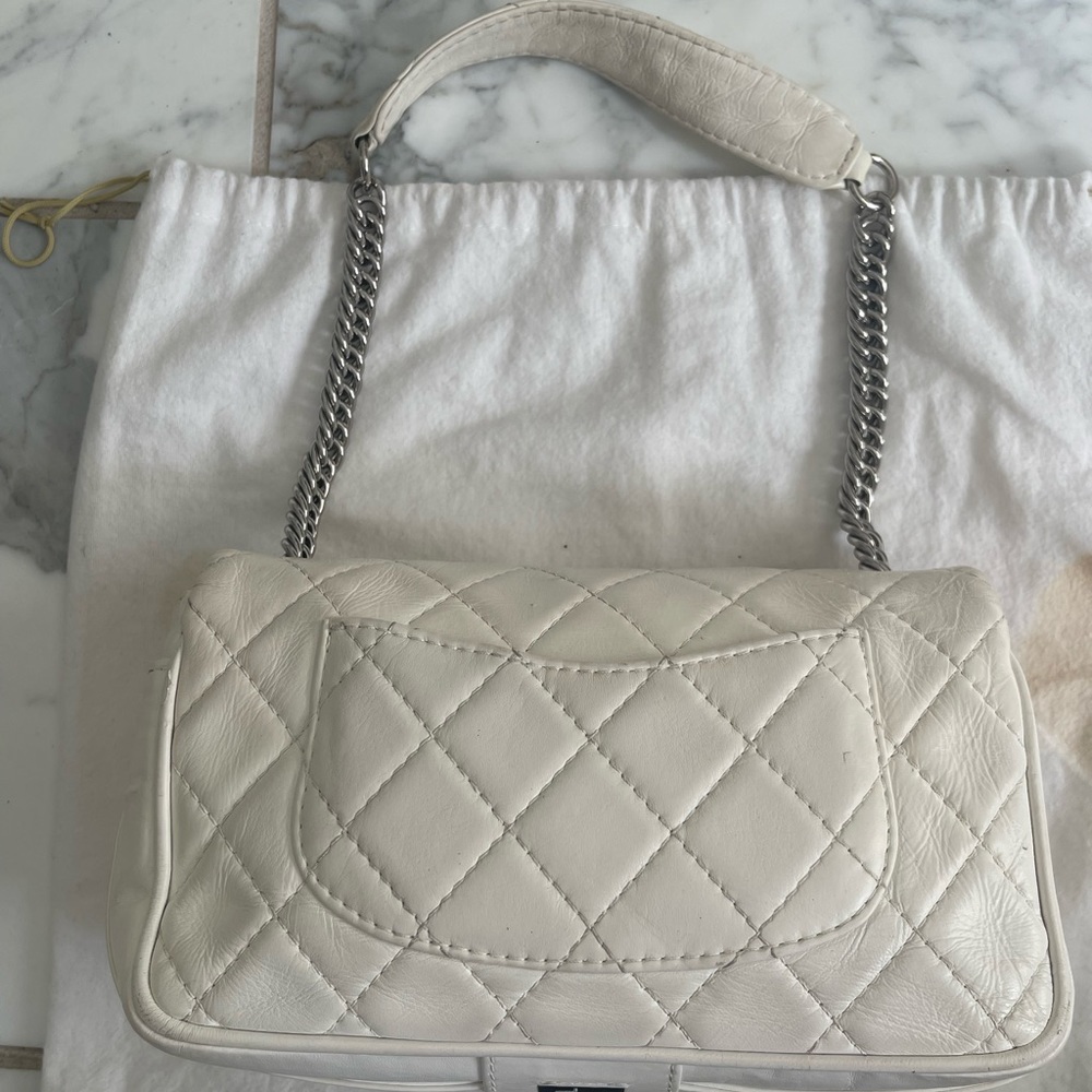 White Chanel Medium Flap Bag - Picture 9 of 16